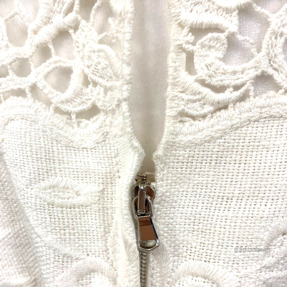 Dolce & Gabbana White Linen Lace Sheath Dress EUC - Picture 11 of 14